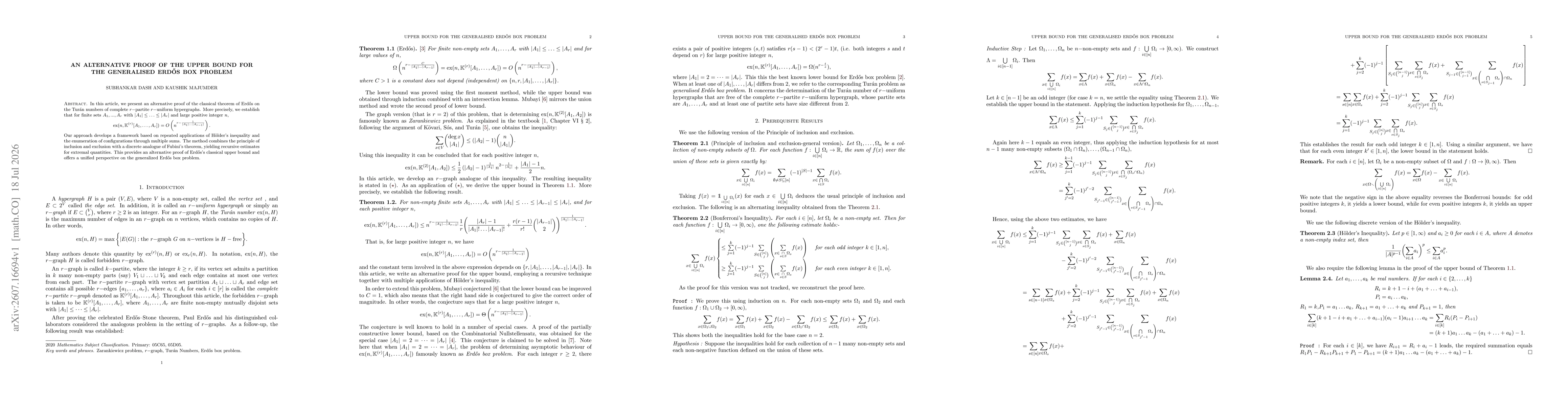 Thumbnail for An alternative proof of the upper bound for the generalised Erdős box problem