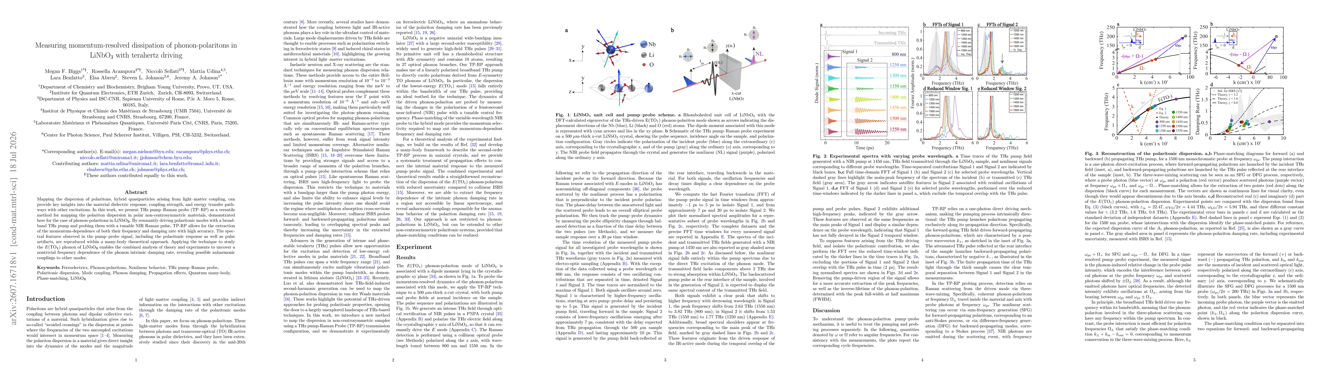 Thumbnail for Measuring momentum-resolved dissipation of phonon-polaritons in LiNbO$_3$ with terahertz driving