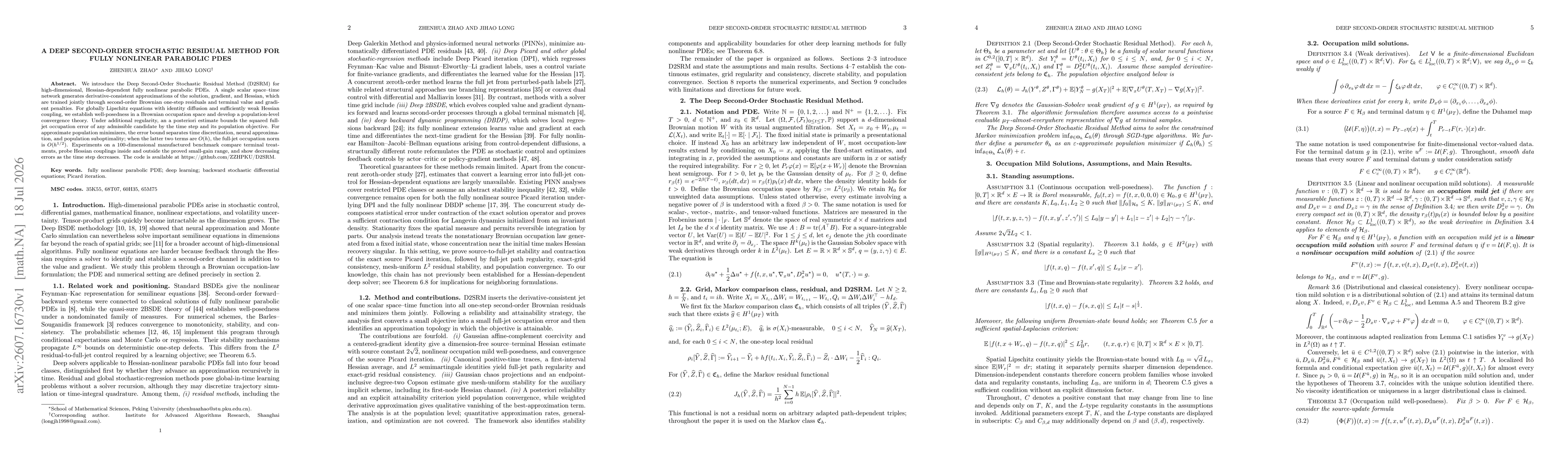 Thumbnail for A Deep Second-Order Stochastic Residual Method for Fully Nonlinear Parabolic PDEs