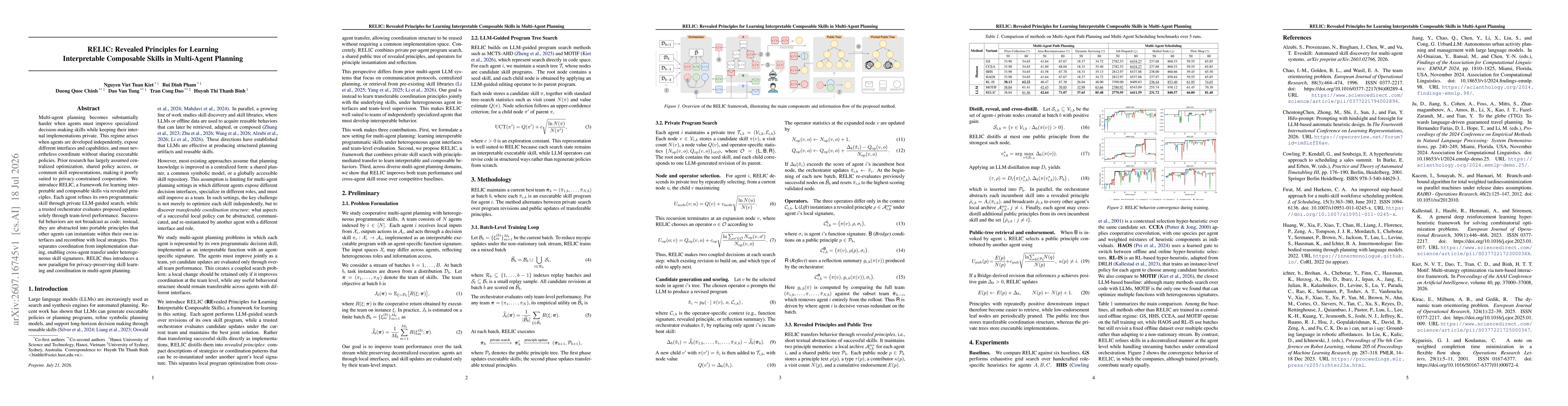 Thumbnail for RELIC: Revealed Principles for Learning Interpretable Composable Skills in Multi-Agent Planning