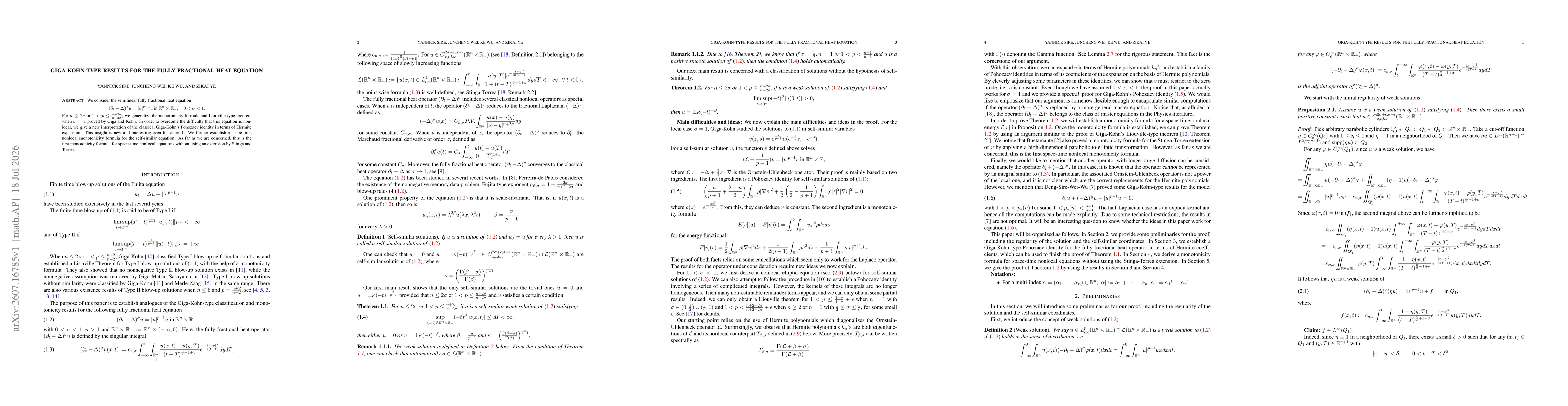 Thumbnail for Giga-Kohn-type results for the fully fractional heat equation