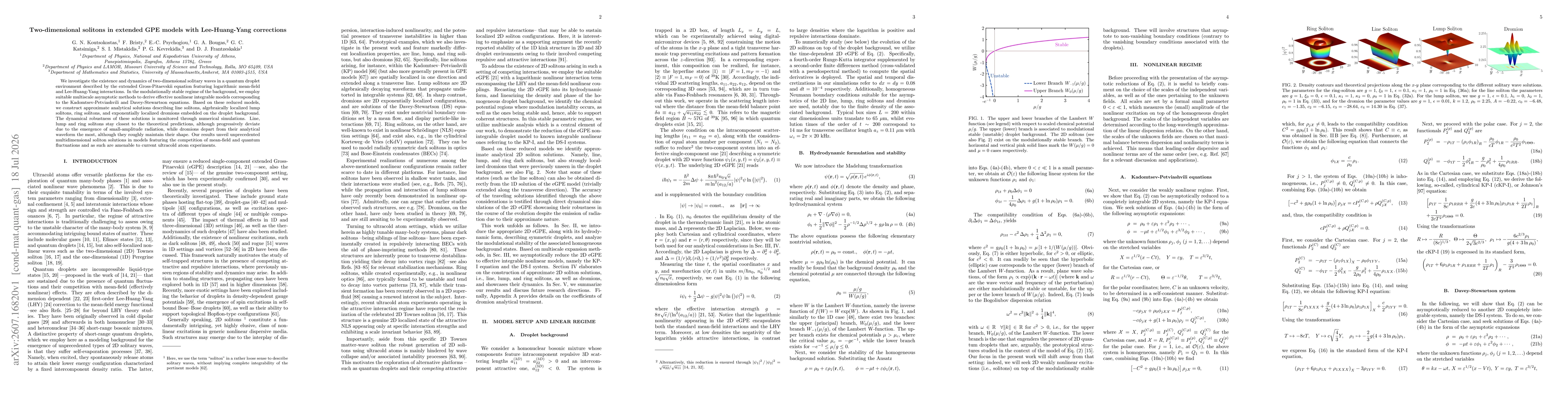 Thumbnail for Two-dimensional solitons in extended GPE models with Lee-Huang-Yang corrections