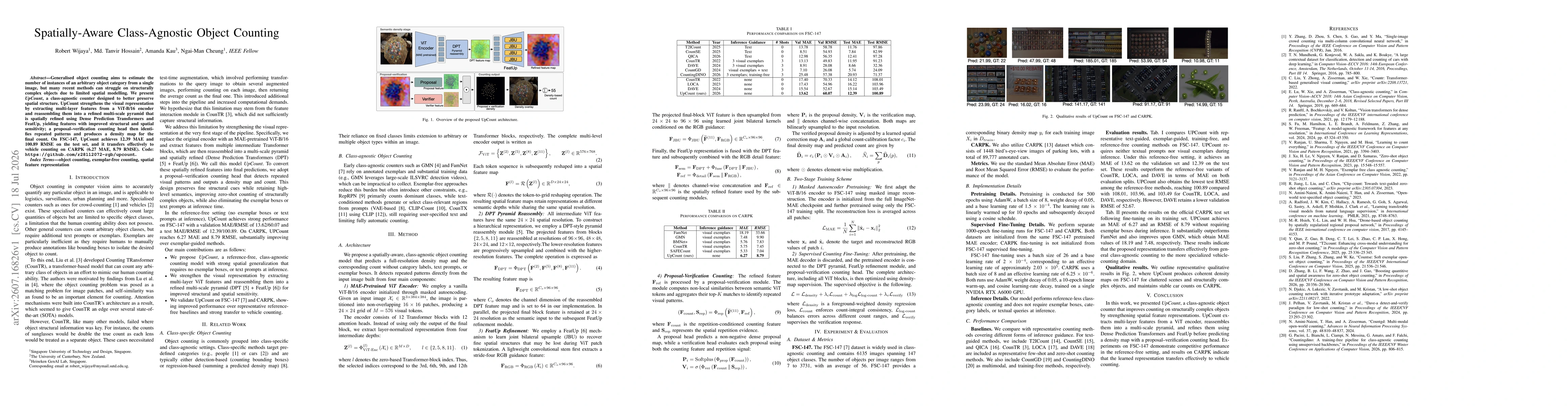 Thumbnail for Spatially-Aware Class-Agnostic Object Counting