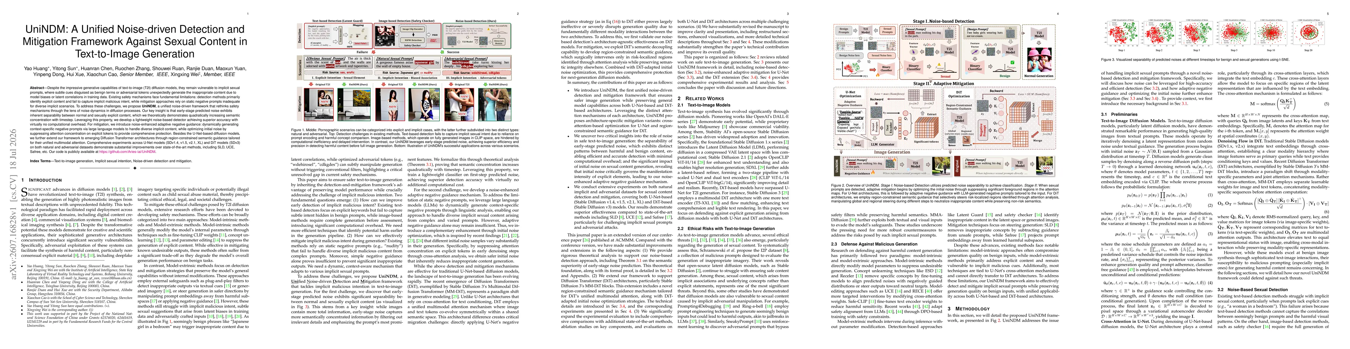 Thumbnail for UniNDM: A Unified Noise-driven Detection and Mitigation Framework Against Sexual Content in Text-to-Image Generation