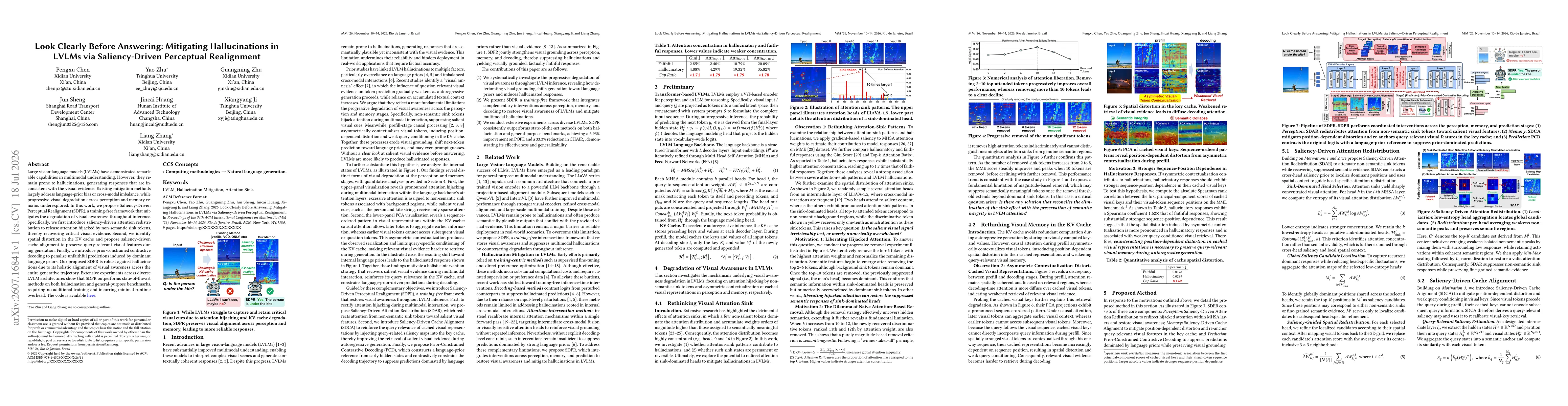 Thumbnail for Look Clearly Before Answering: Mitigating Hallucinations in LVLMs via Saliency-Driven Perceptual Realignment