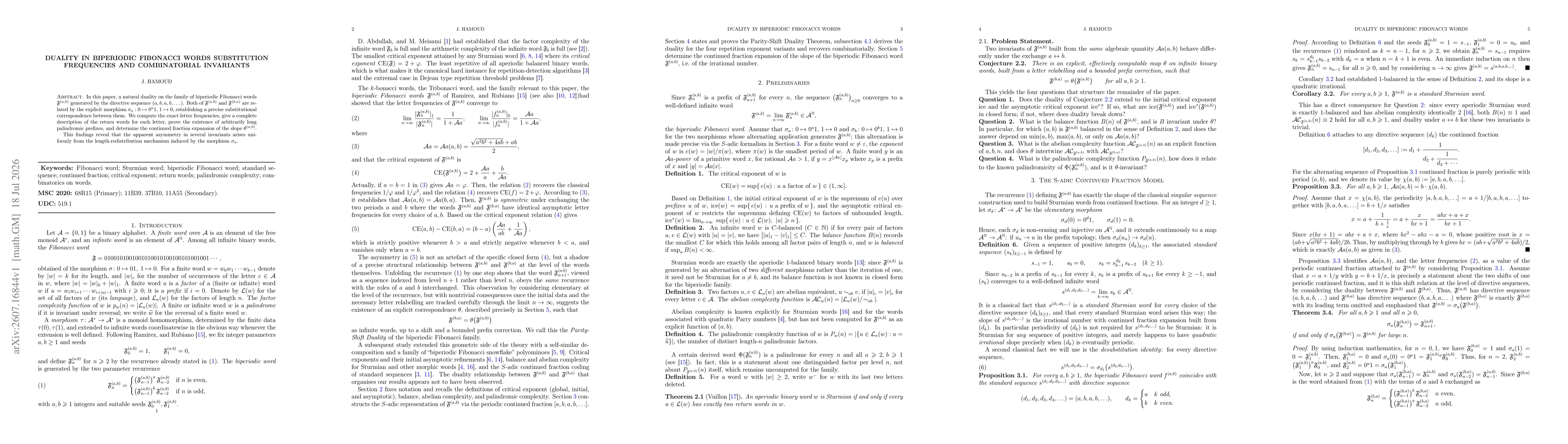 Thumbnail for Duality in Biperiodic Fibonacci Words Substitution Frequencies and Combinatorial Invariants