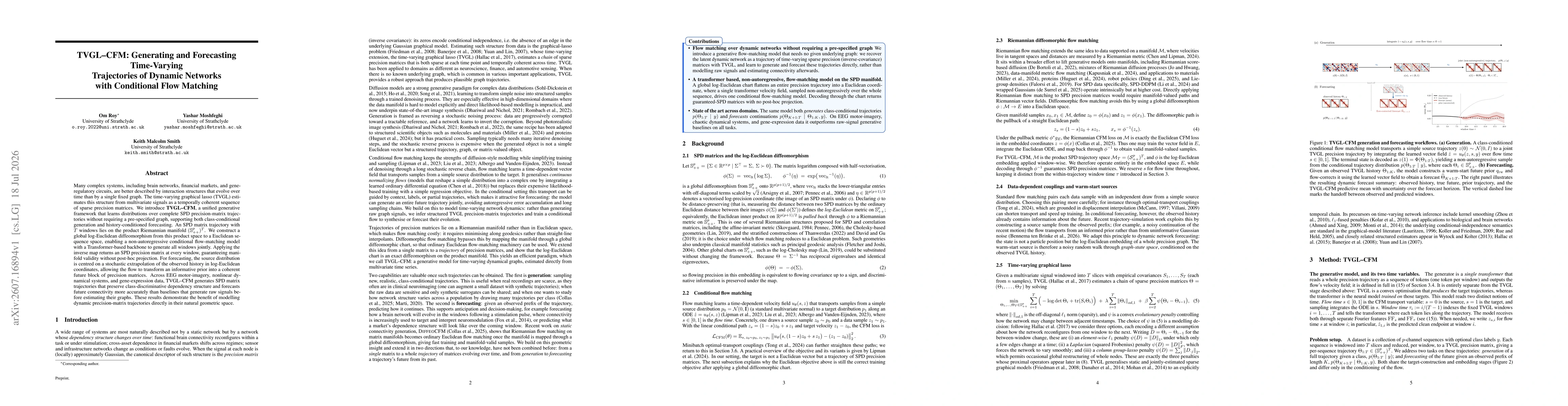 Thumbnail for TVGL-CFM:Generating and Forecasting Time-Varying Trajectories of Dynamic Networks with Conditional Flow Matching