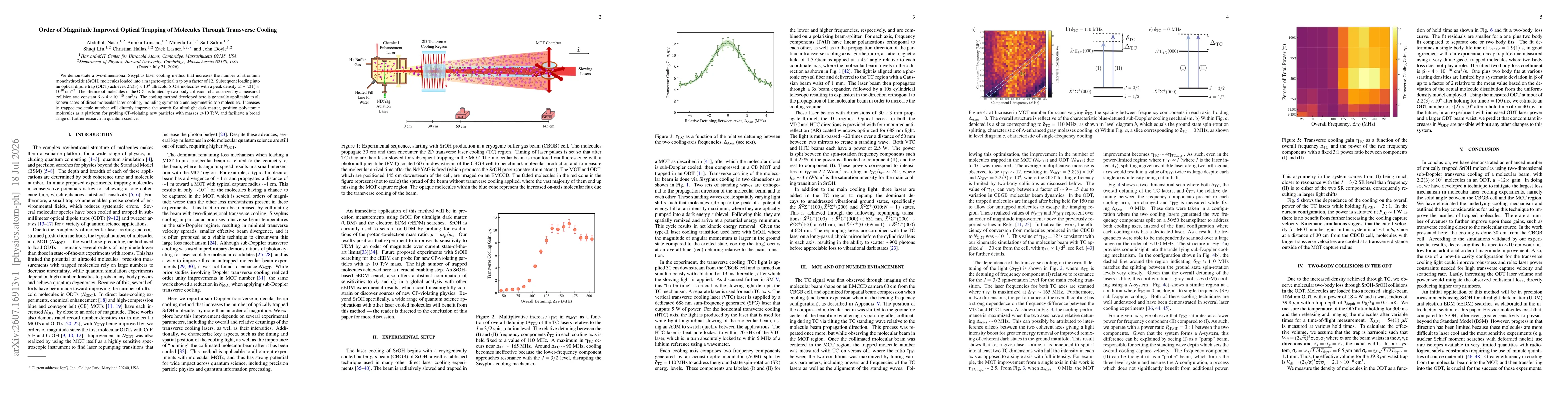 Thumbnail for Order of Magnitude Improved Optical Trapping of Molecules Through Transverse Cooling