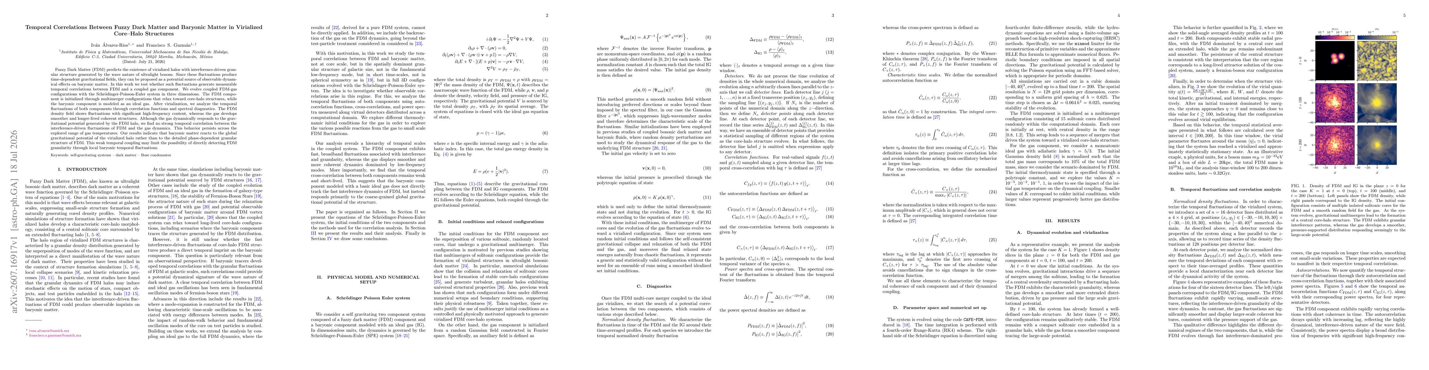 Thumbnail for Temporal Correlations Between Fuzzy Dark Matter and Baryonic Matter in Virialized Core-Halo Structures