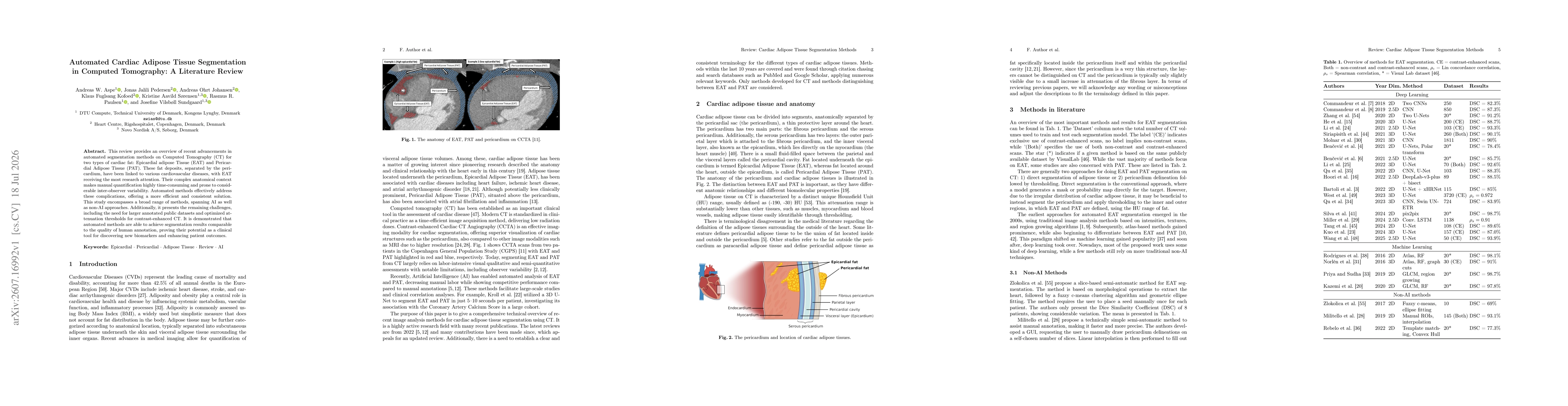 Thumbnail for Automated Cardiac Adipose Tissue Segmentation in Computed Tomography: A Literature Review