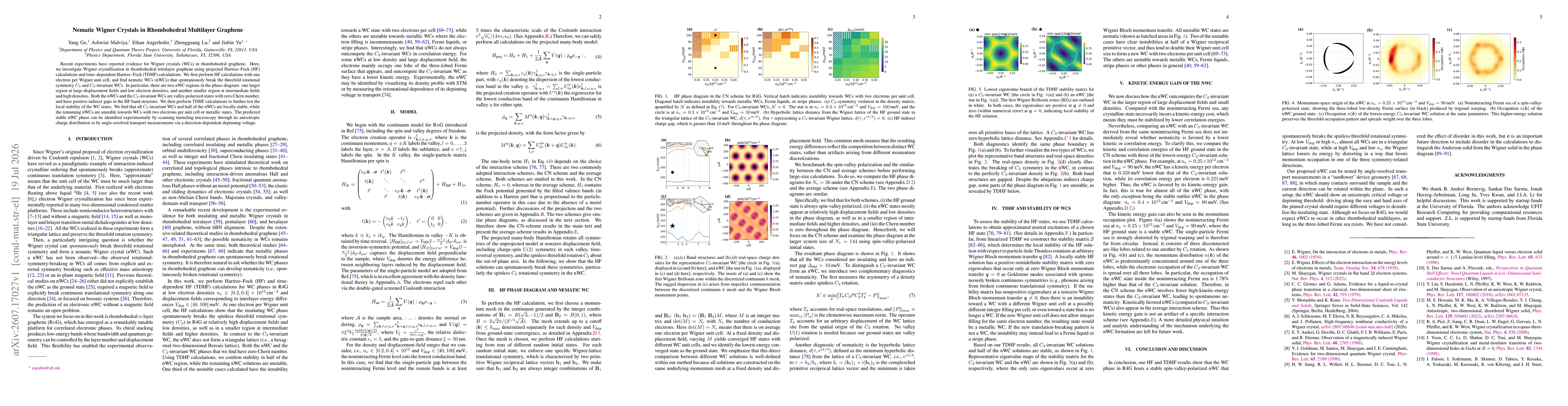 Thumbnail for Nematic Wigner crystals in rhombohedral multilayer graphene