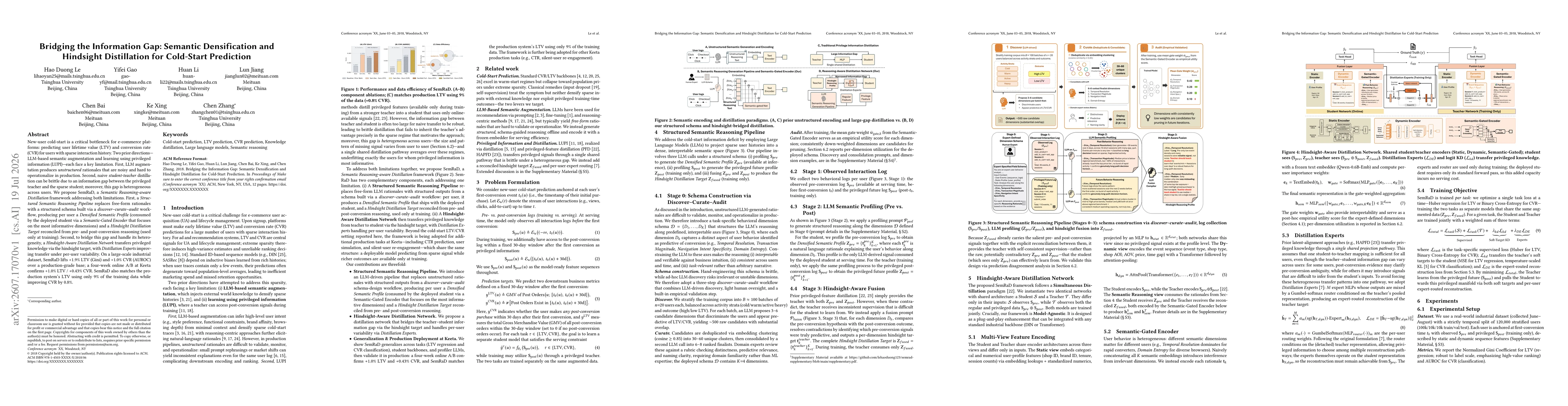 Thumbnail for Bridging the Information Gap: Semantic Densification and Hindsight Distillation for Cold-Start Prediction