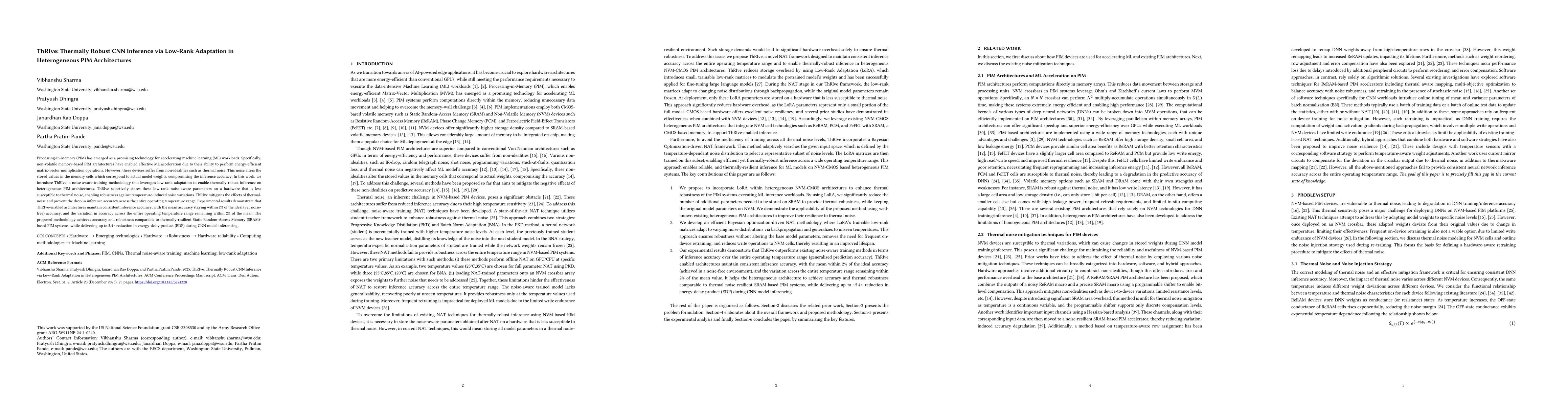 Thumbnail for ThRIve: Thermally Robust CNN Inference via Low-Rank Adaptation in Heterogeneous PIM Architectures