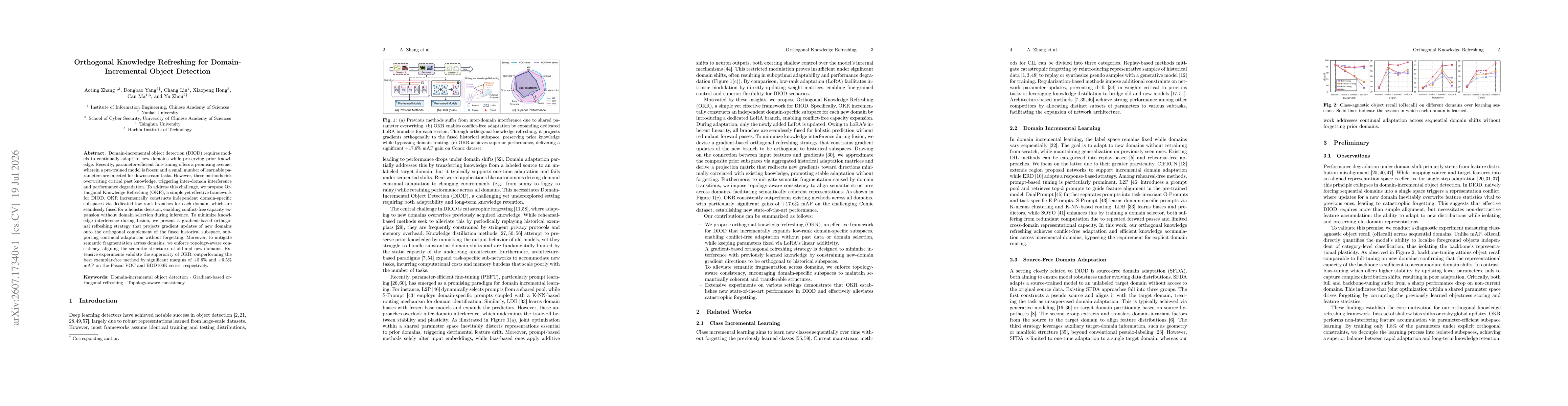 Thumbnail for Orthogonal Knowledge Refreshing for Domain-Incremental Object Detection