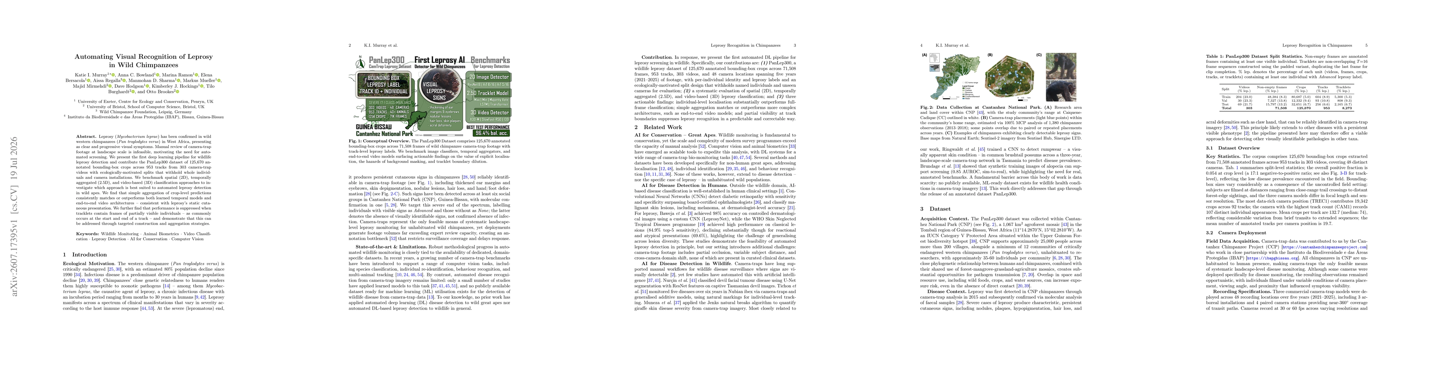 Thumbnail for Automating Visual Recognition of Leprosy in Wild Chimpanzees