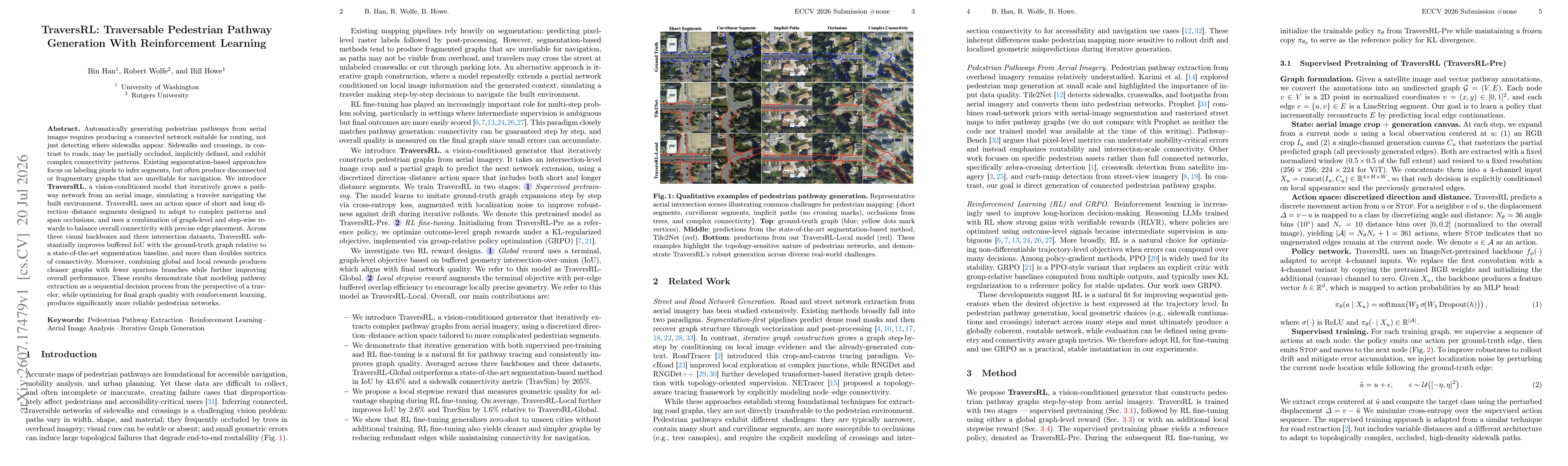 Thumbnail for TraversRL: Traversable Pedestrian Pathway Generation With Reinforcement Learning