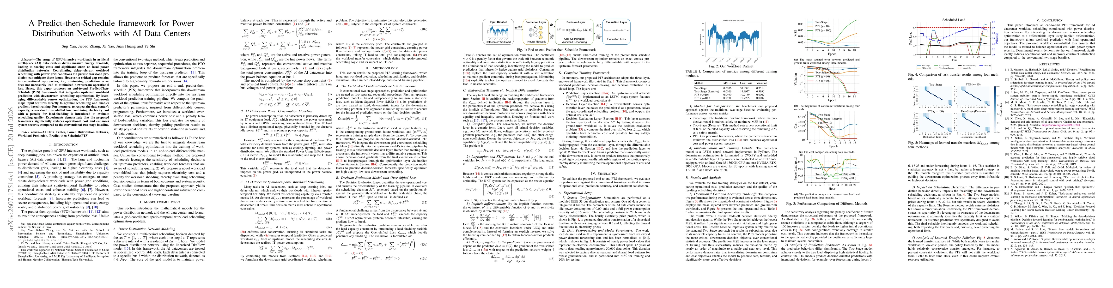 Thumbnail for A Predict-then-Schedule framework for Power Distribution Networks with AI Data Centers