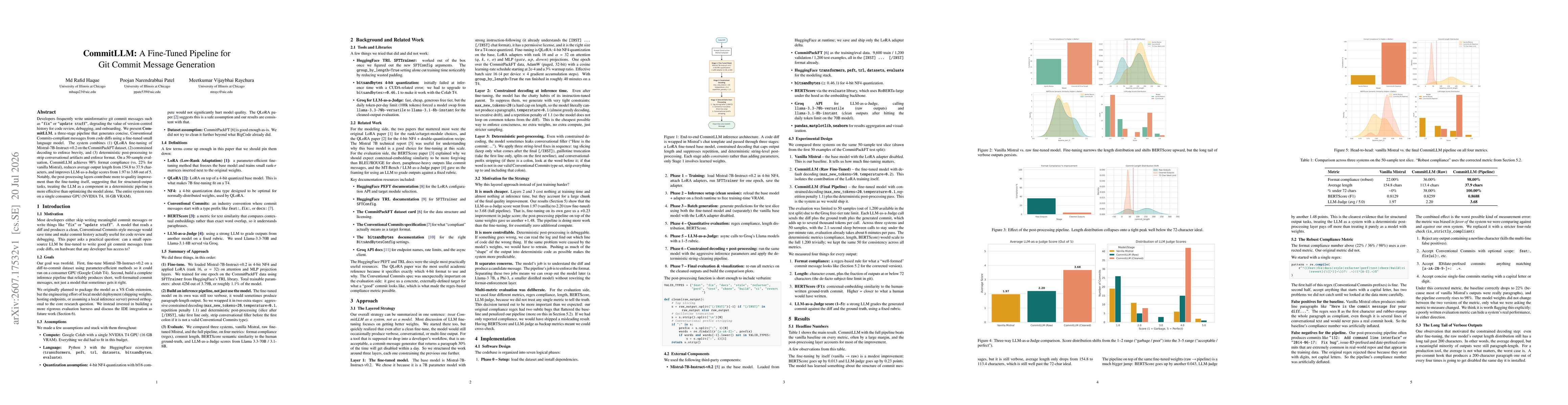 Thumbnail for CommitLLM: A Fine-Tuned Pipeline for Git Commit Message Generation