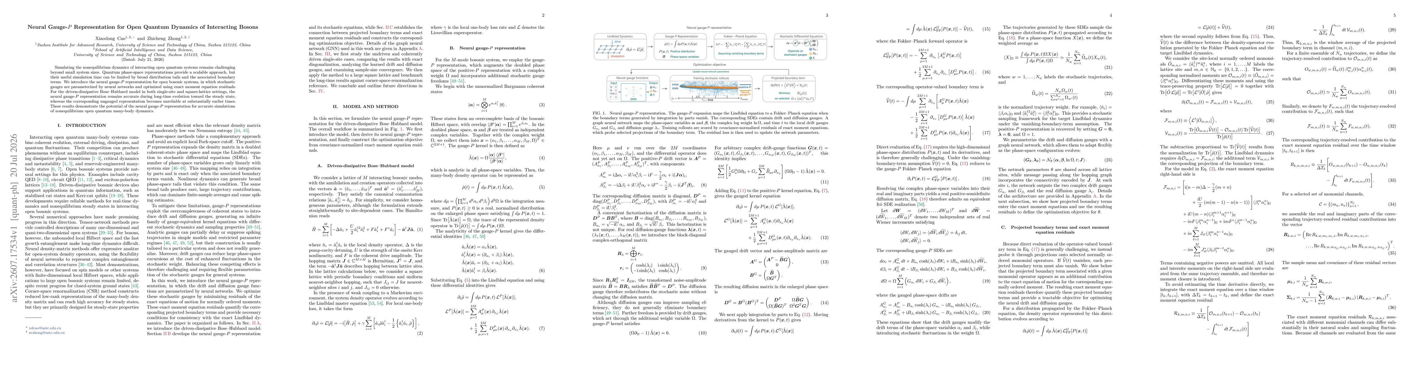 Thumbnail for Neural Gauge-P Representation for Open Quantum Dynamics of Interacting Bosons