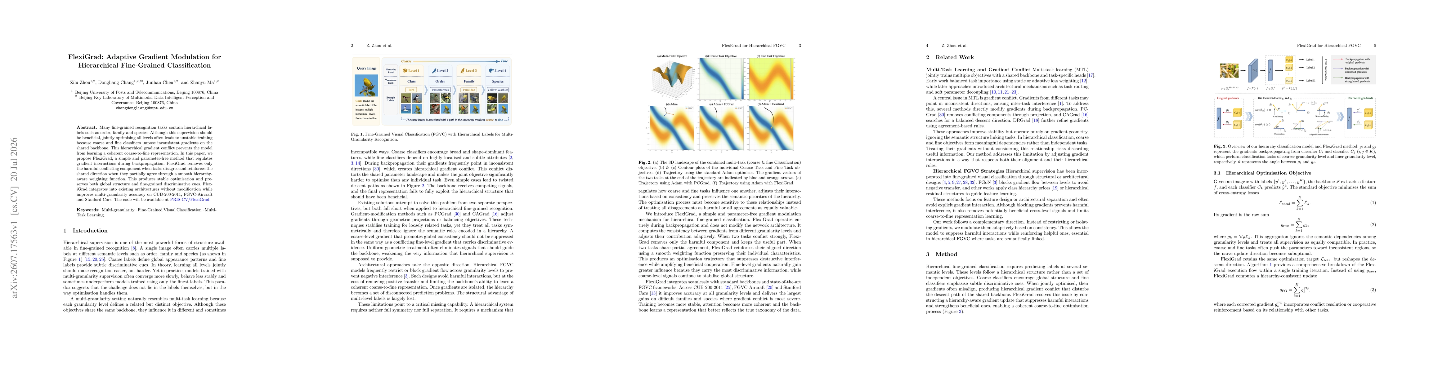 Thumbnail for FlexiGrad: Adaptive Gradient Modulation for Hierarchical Fine-Grained Classification