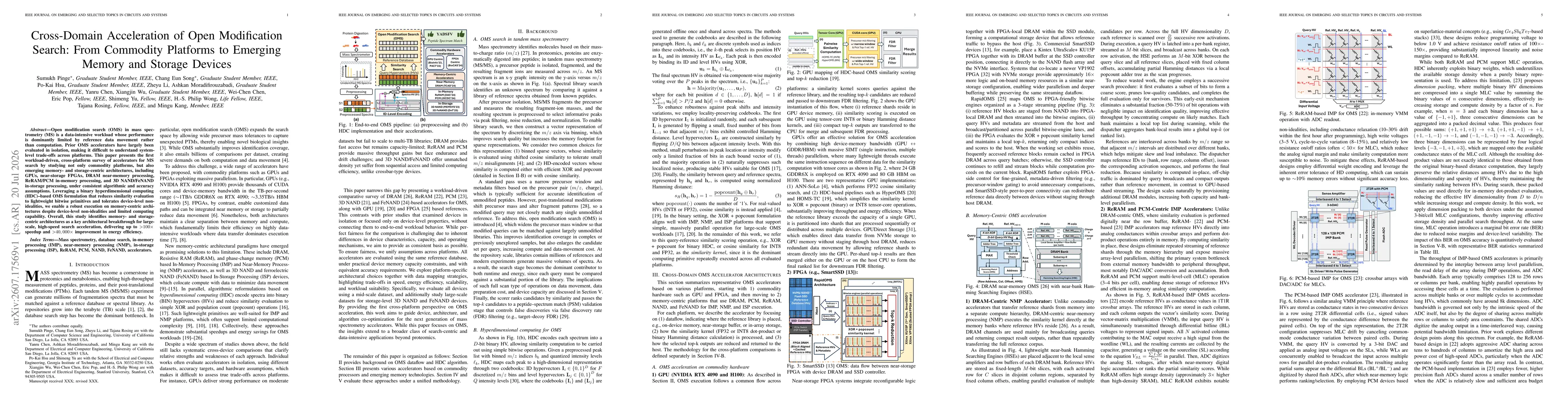 Thumbnail for Cross-Domain Acceleration of Open Modification Search: From Commodity Platforms to Emerging Memory and Storage Devices