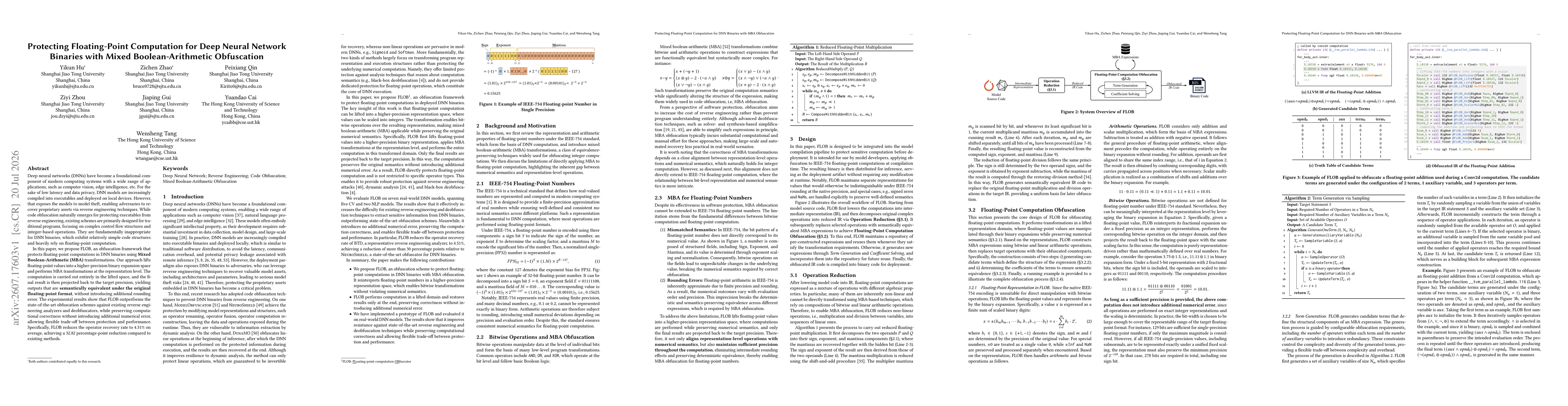 Thumbnail for Protecting Floating-Point Computation for DNN Binaries with MBA Obfuscation