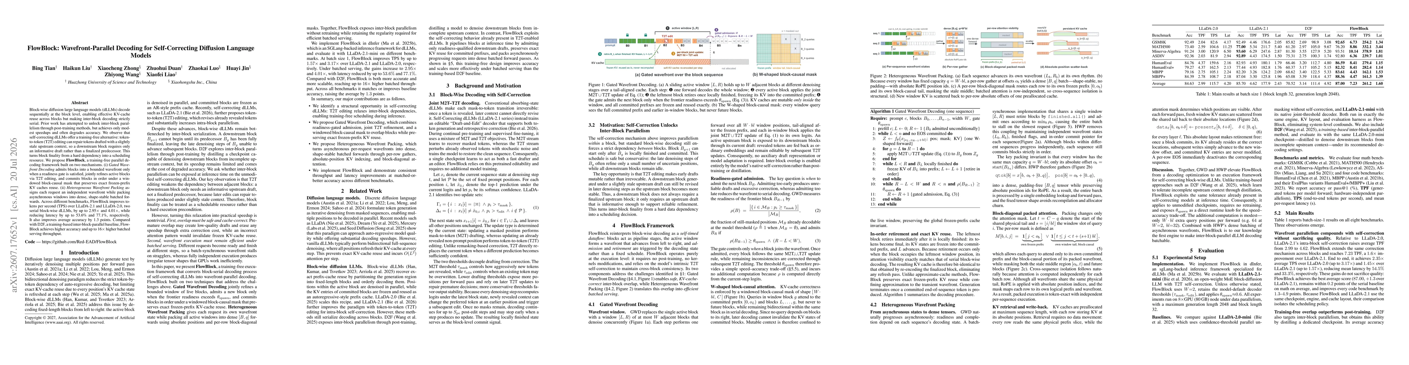 Thumbnail for FlowBlock: Wavefront-Parallel Decoding for Self-Correcting Diffusion Language Models