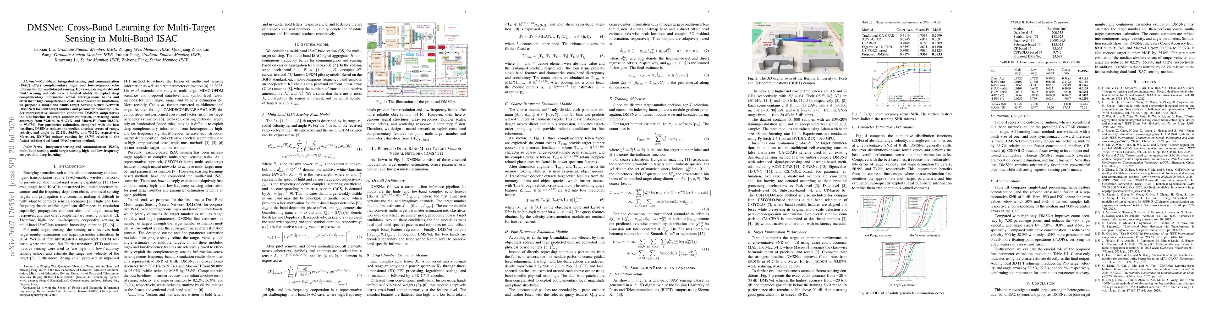 Thumbnail for DMSNet: Cross-Band Learning for Multi-Target Sensing in Multi-Band ISAC