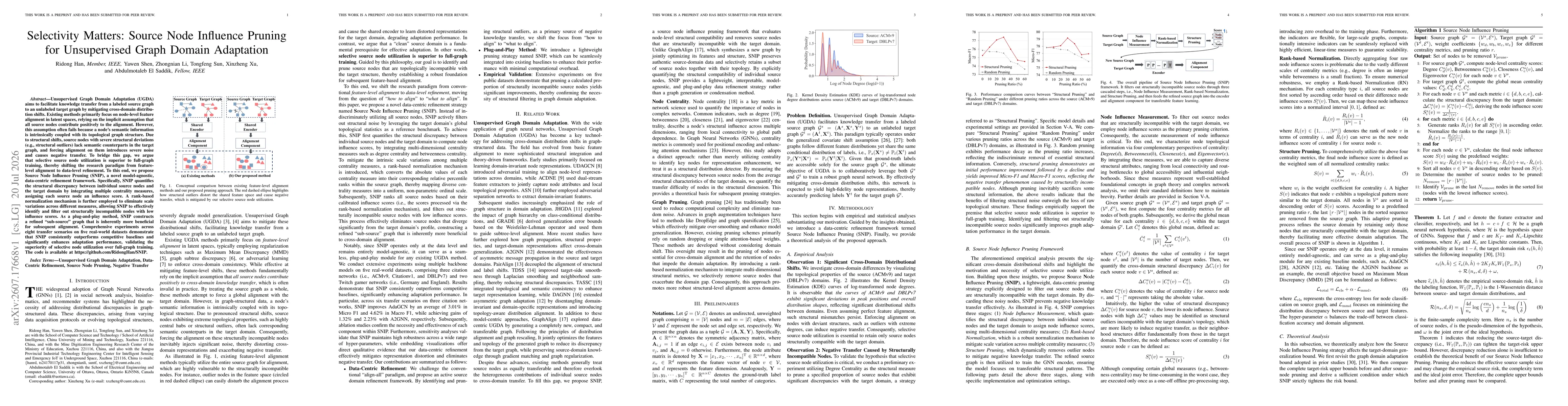 Thumbnail for Selectivity Matters: Source Node Influence Pruning for Unsupervised Graph Domain Adaptation