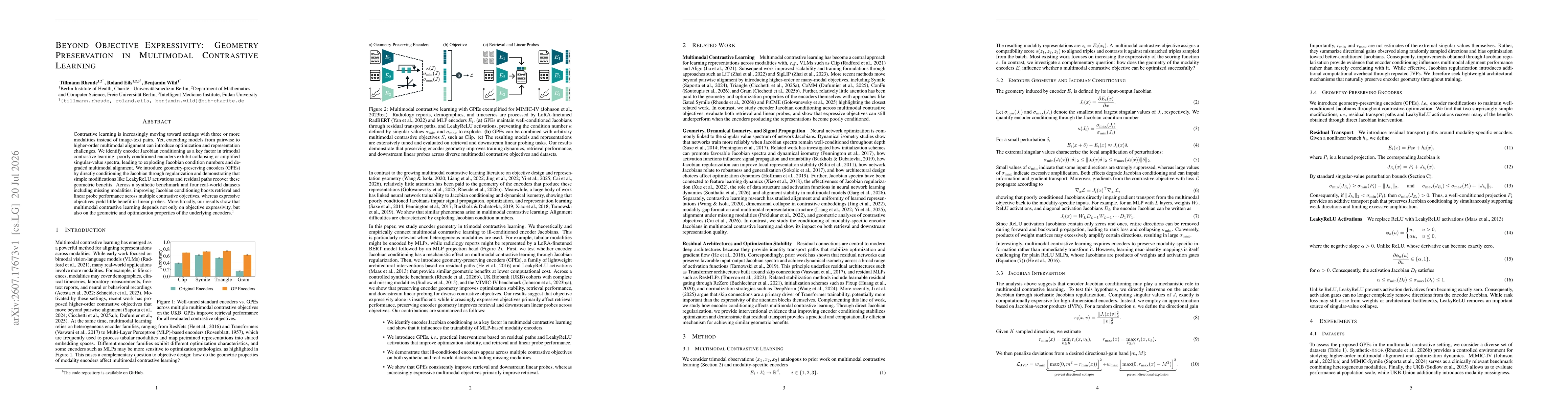 Thumbnail for Beyond Objective Expressivity: Geometry Preservation in Multimodal Contrastive Learning