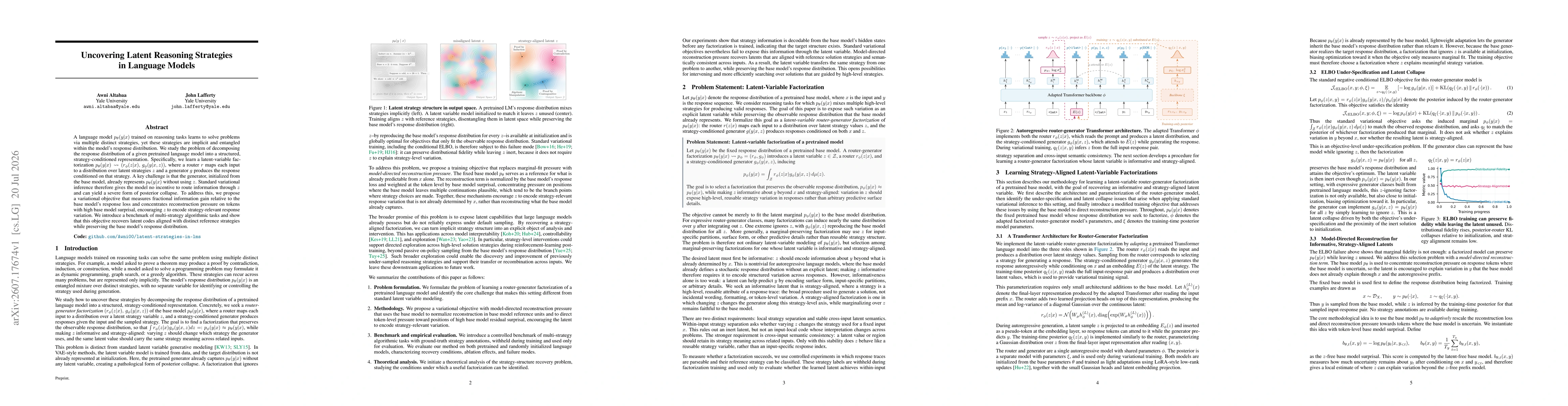 Thumbnail for Uncovering Latent Reasoning Strategies in Language Models