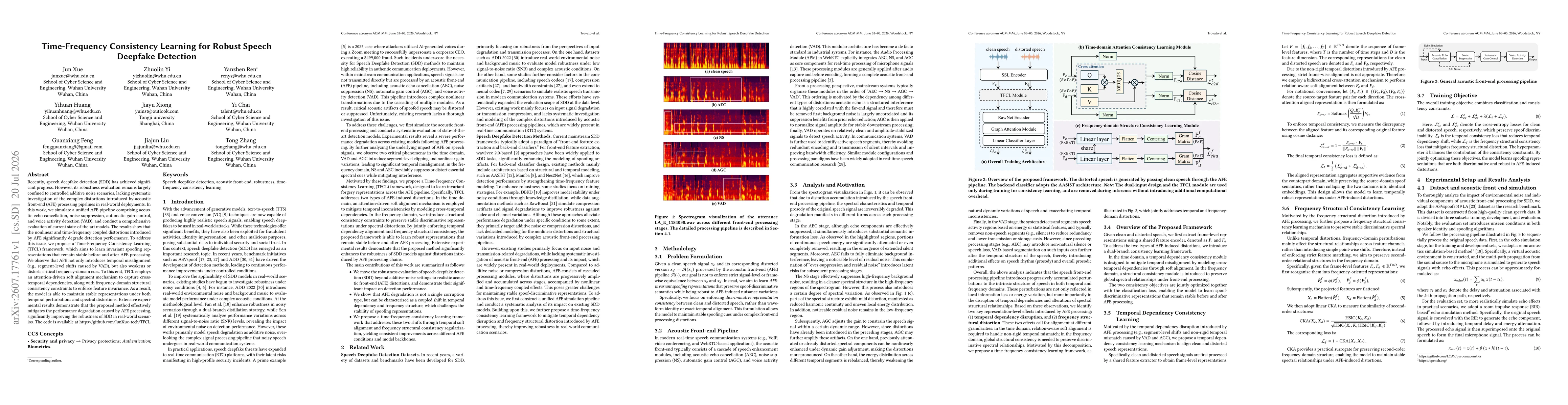 Thumbnail for Time-Frequency Consistency Learning for Robust Speech Deepfake Detection