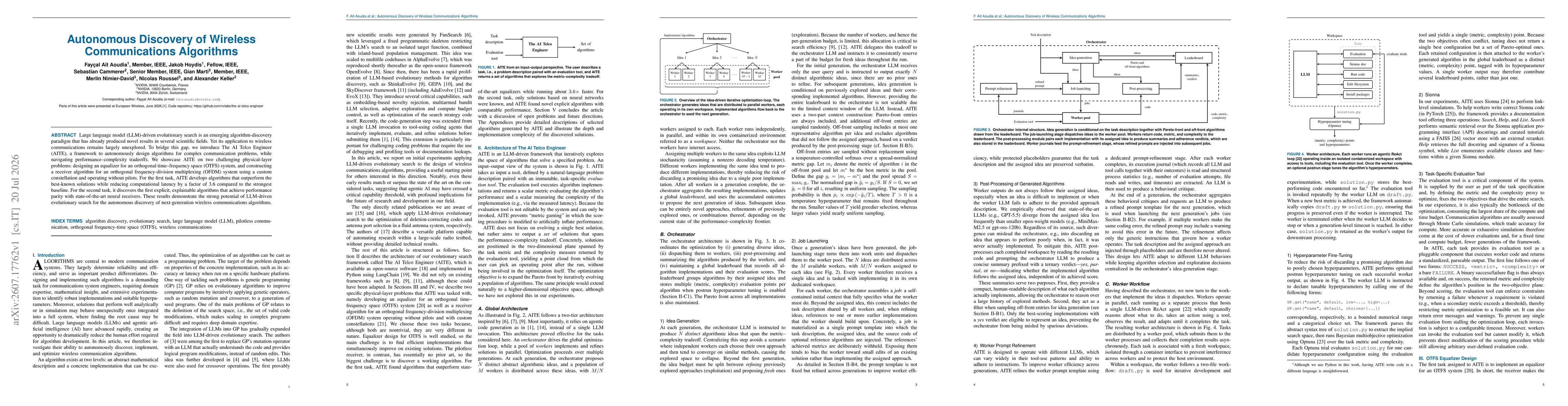 Thumbnail for Autonomous Discovery of Wireless Communications Algorithms