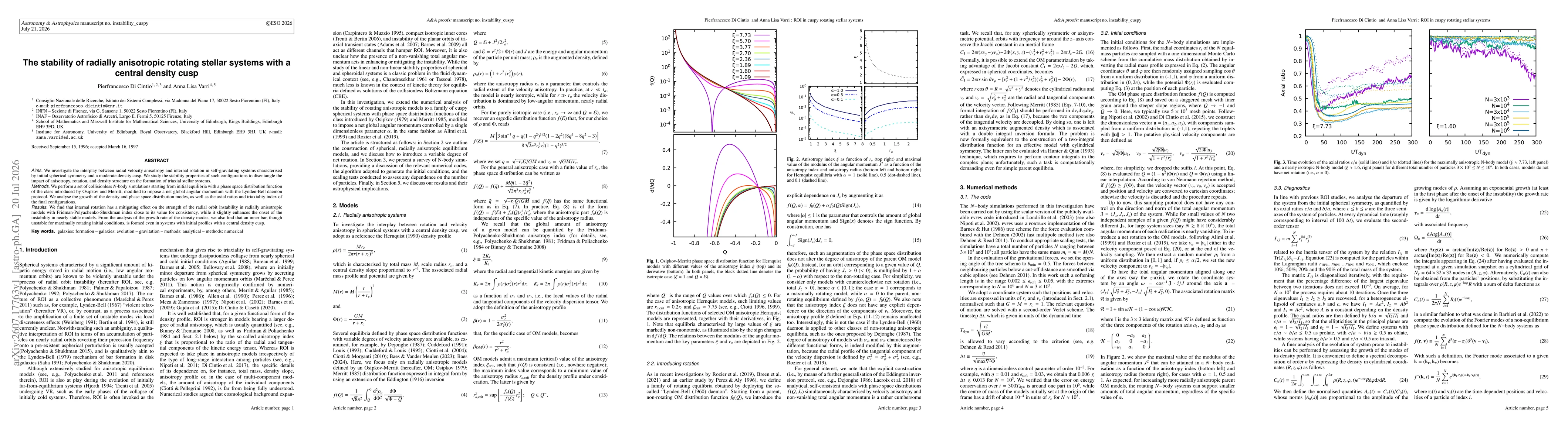 Thumbnail for The stability of radially anisotropic rotating stellar systems with a central density cusp