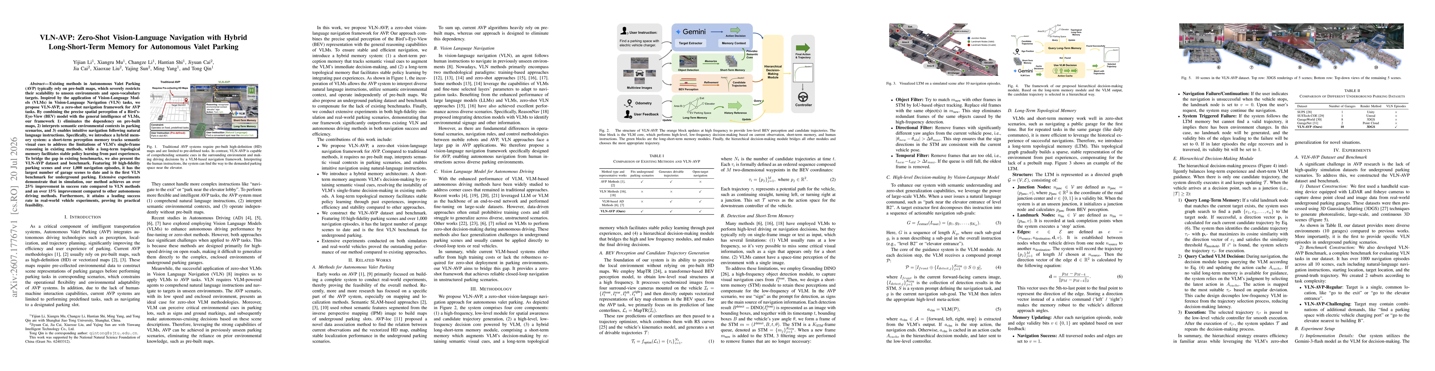 Thumbnail for VLN-AVP: Zero-Shot Vision-Language Navigation with Hybrid Long-Short-Term Memory for Autonomous Valet Parking