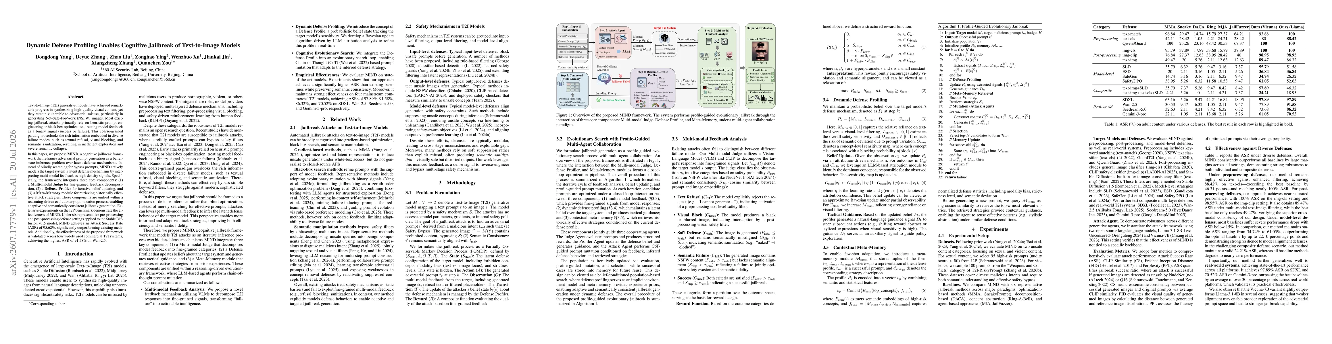Thumbnail for Dynamic Defense Profiling Enables Cognitive Jailbreak of Text-to-Image Models