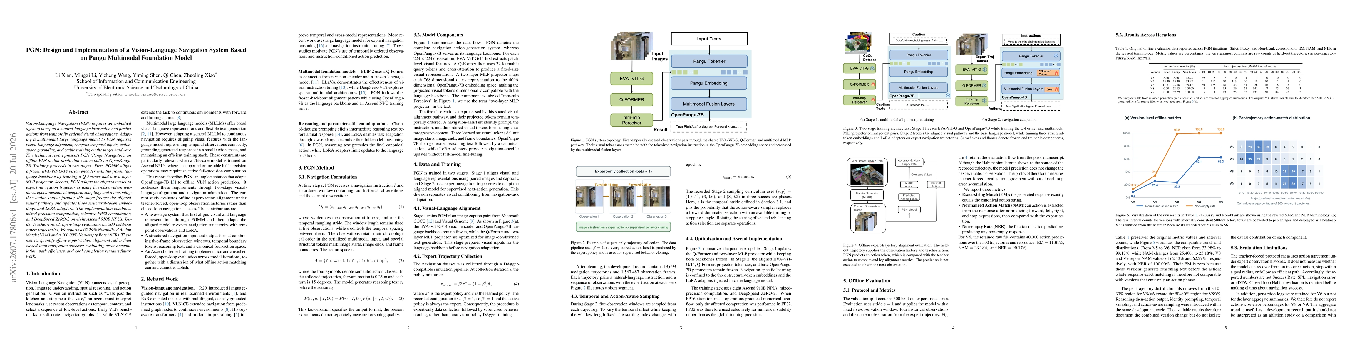 Thumbnail for PGN: Design and Implementation of a Vision-Language Navigation System Based on Pangu Multimodal Foundation Model