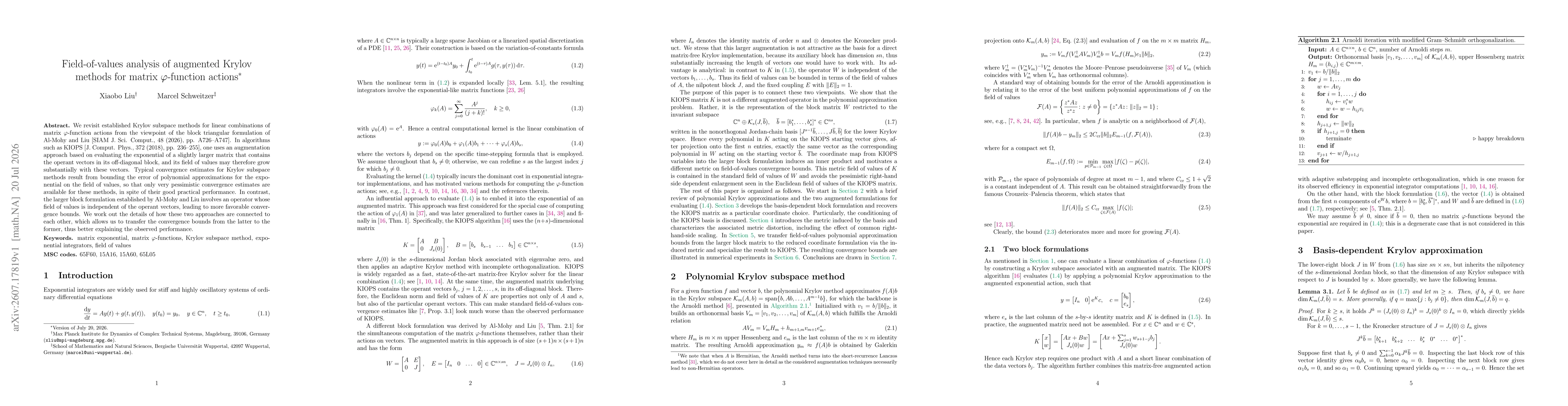 Thumbnail for Field-of-values analysis of augmented Krylov methods for matrix $\varphi$-function actions