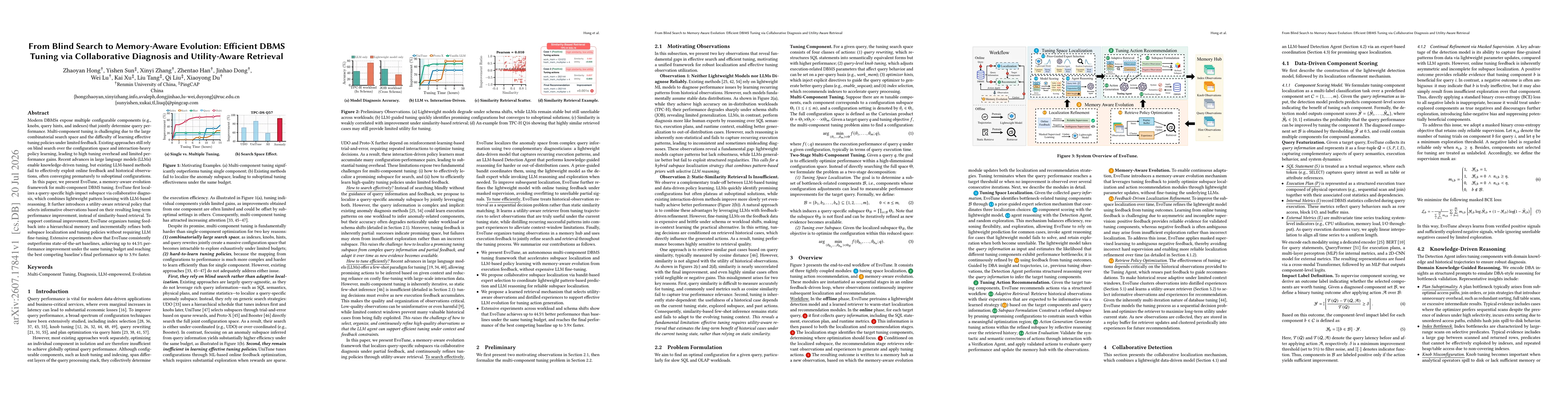 Thumbnail for From Blind Search to Memory-Aware Evolution: Efficient DBMS Tuning via Collaborative Diagnosis and Utility-Aware Retrieval