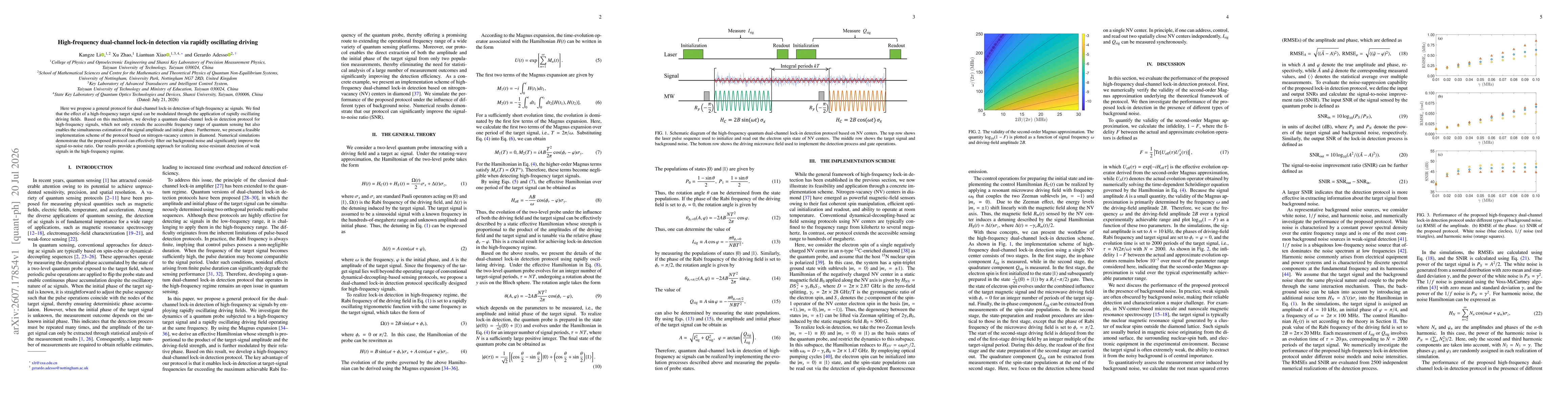 Thumbnail for High-frequency dual-channel lock-in detection via rapidly oscillating driving