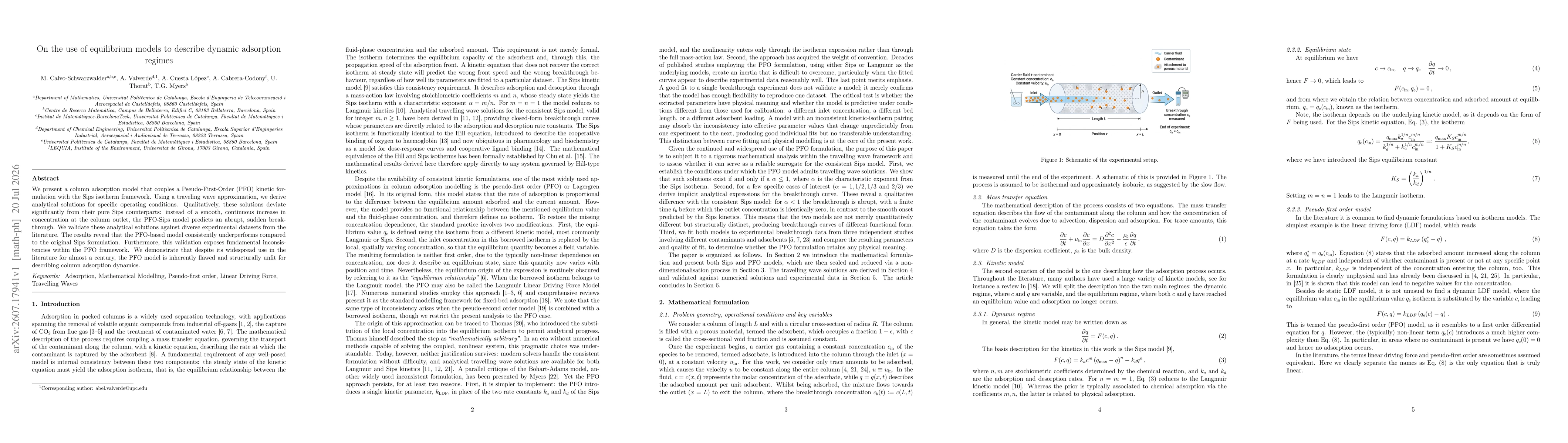 Thumbnail for On the use of equilibrium models to describe dynamic adsorption regimes