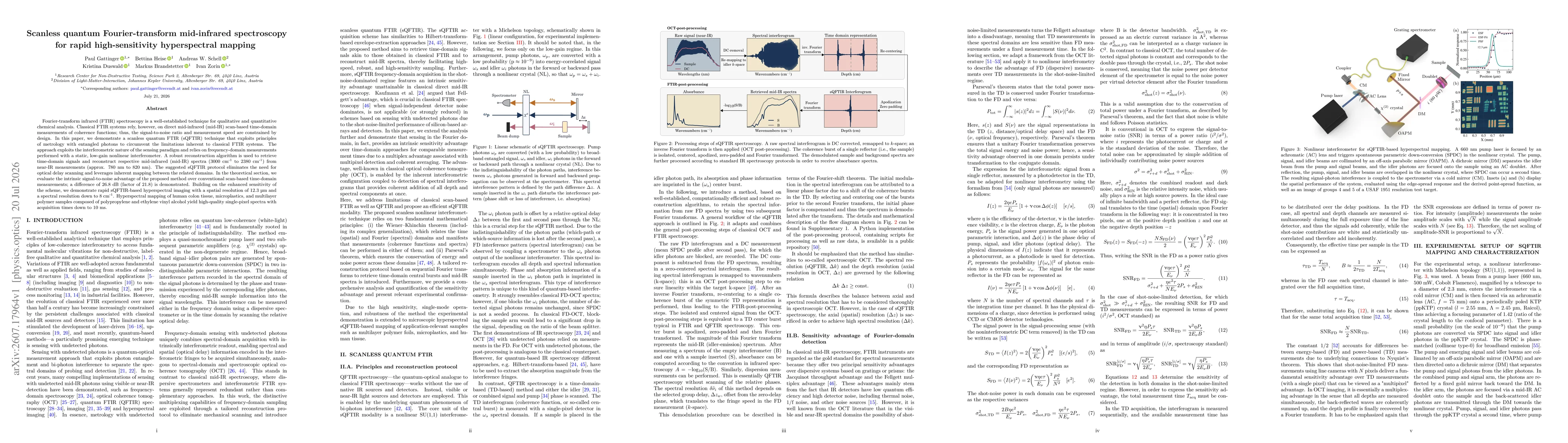 Thumbnail for Scanless quantum Fourier-transform mid-infrared spectroscopy for rapid high-sensitivity hyperspectral mapping