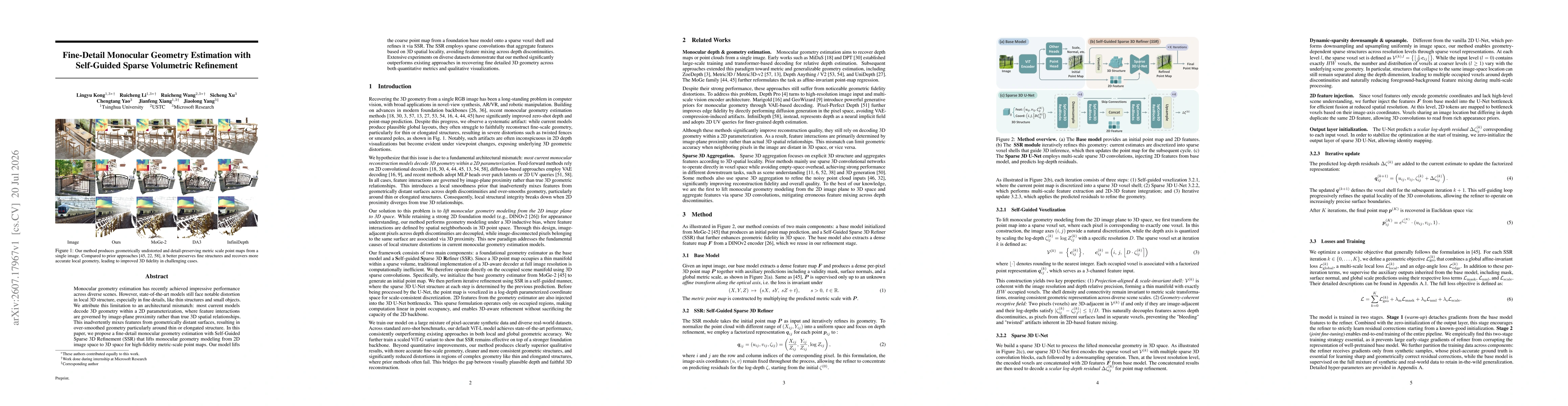Thumbnail for Fine-Detail Monocular Geometry Estimation with Self-Guided Sparse Volumetric Refinement
