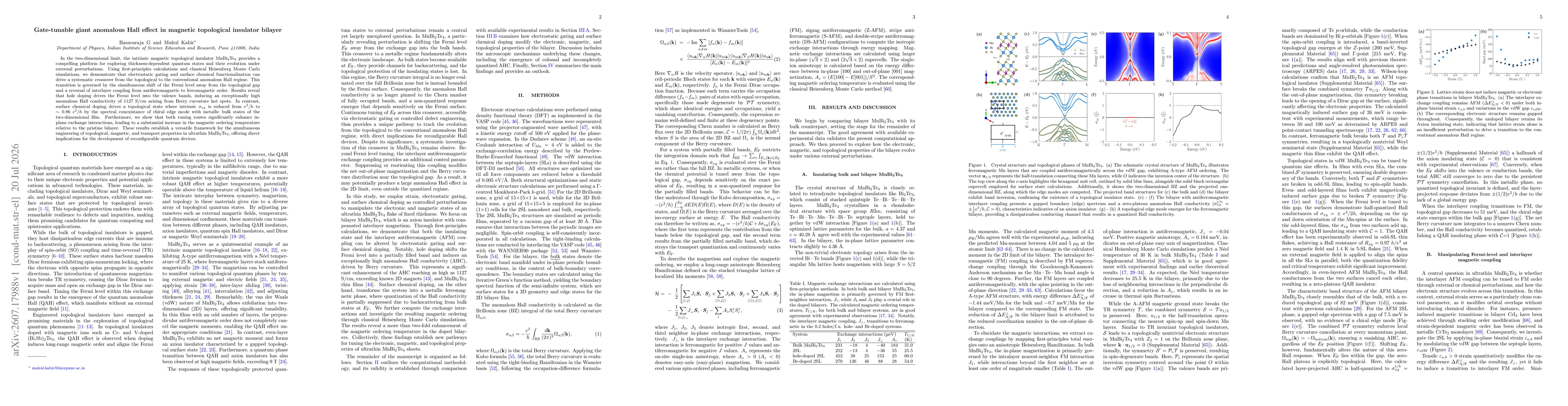 Thumbnail for Gate-tunable giant anomalous Hall effect in magnetic topological insulator bilayer