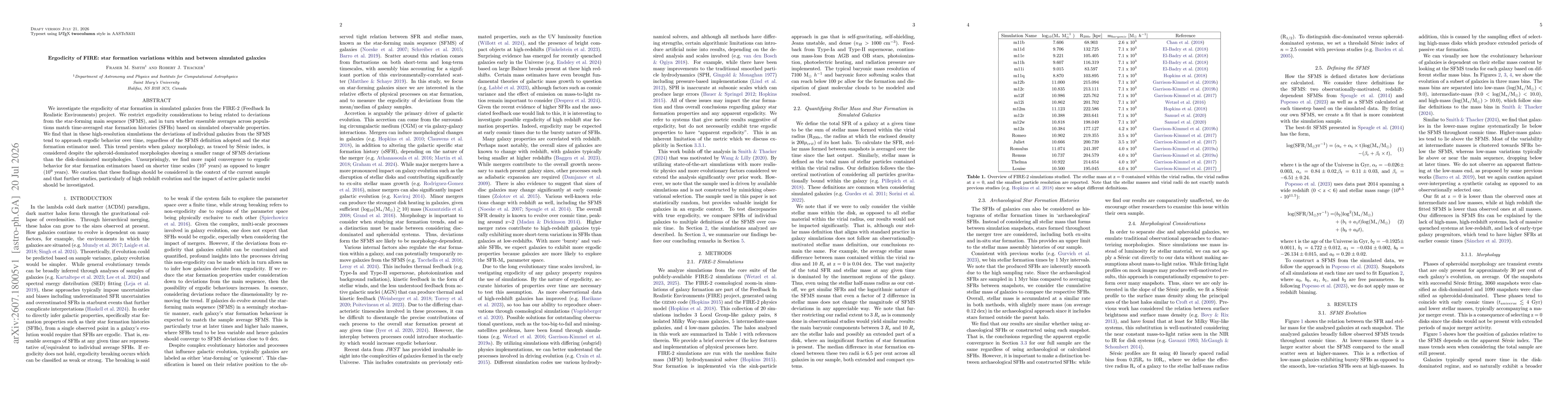 Thumbnail for Ergodicity of FIRE: star formation variations within and between simulated galaxies