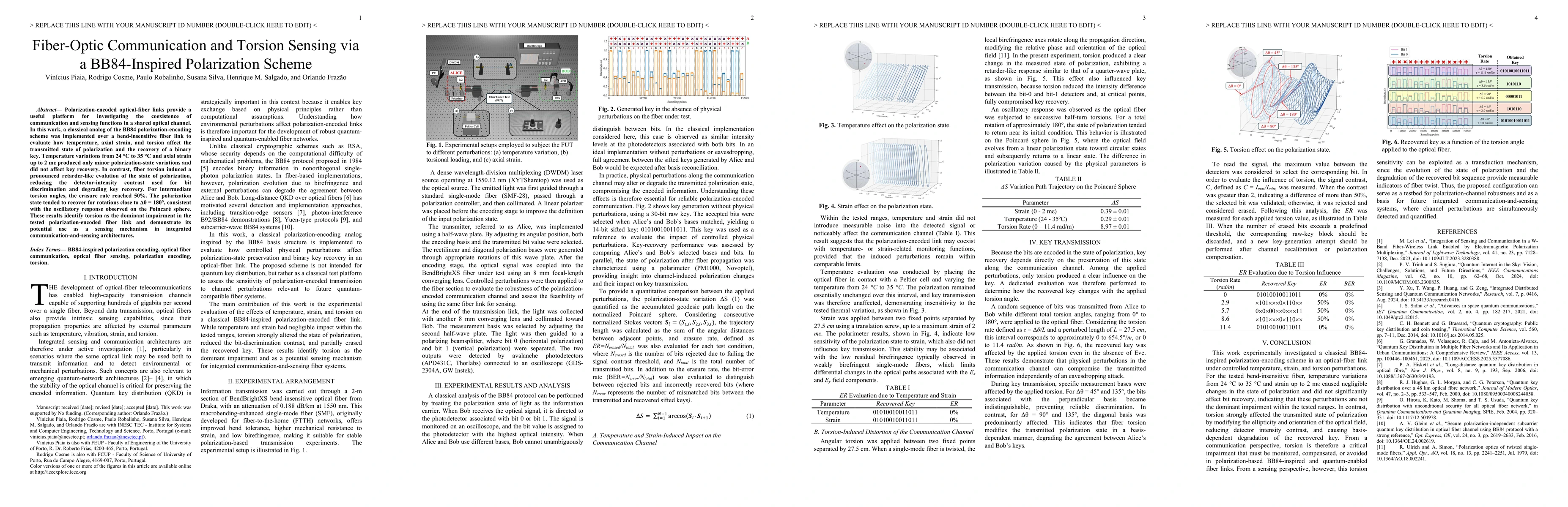 Thumbnail for Fiber-Optic Communication and Torsion Sensing via a BB84-Inspired Polarization Scheme
