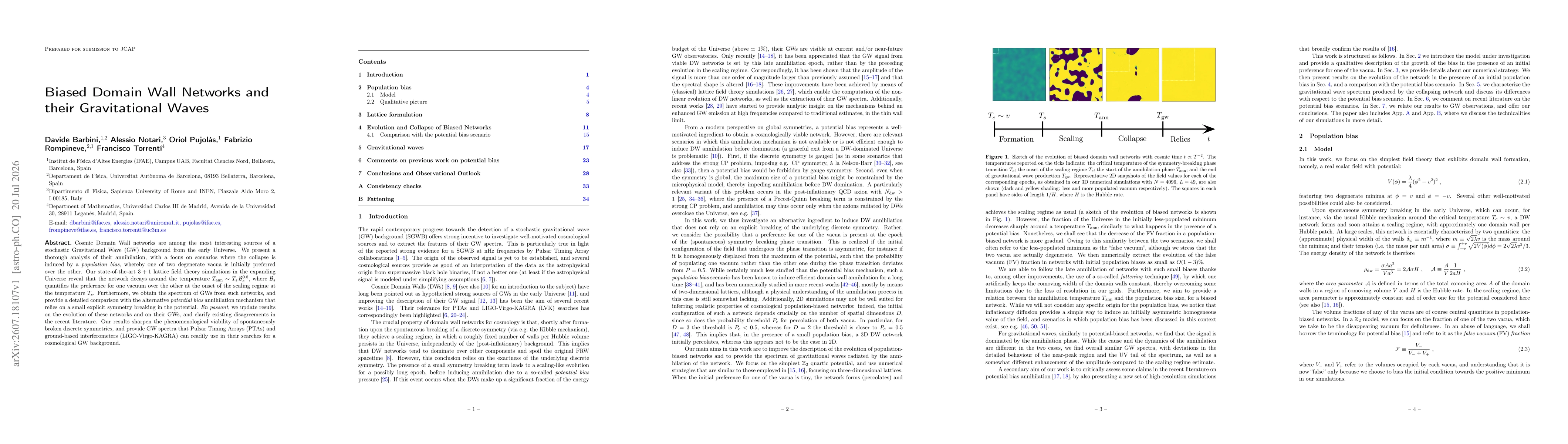Thumbnail for Biased Domain Wall Networks and their Gravitational Waves