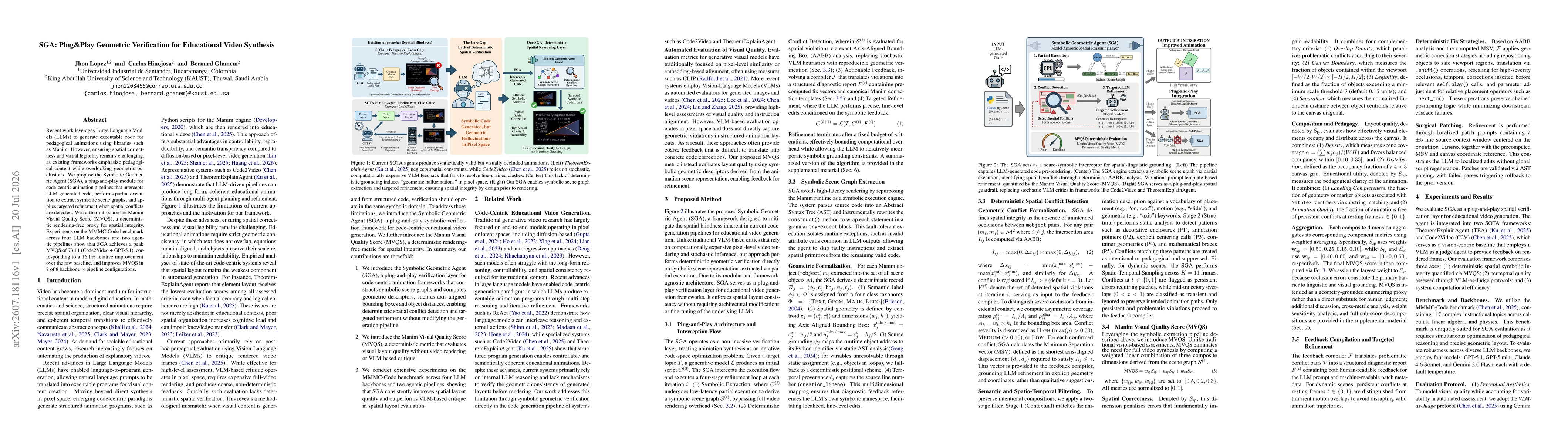 Thumbnail for SGA: Plug&Play Geometric Verification for Educational Video Synthesis