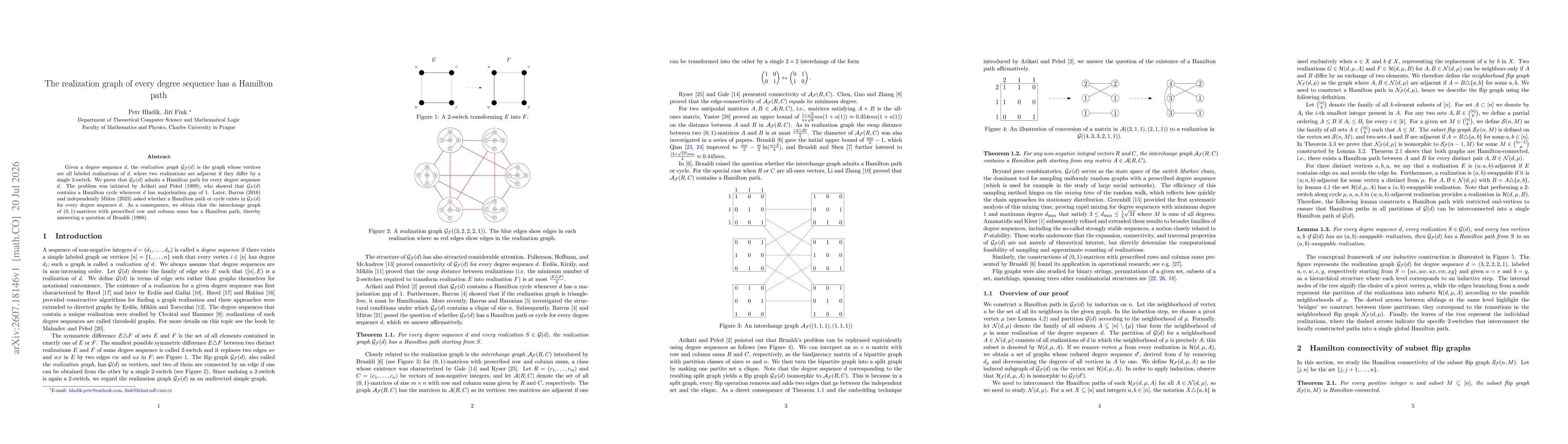 Thumbnail for The realization graph of every degree sequence has a Hamilton path