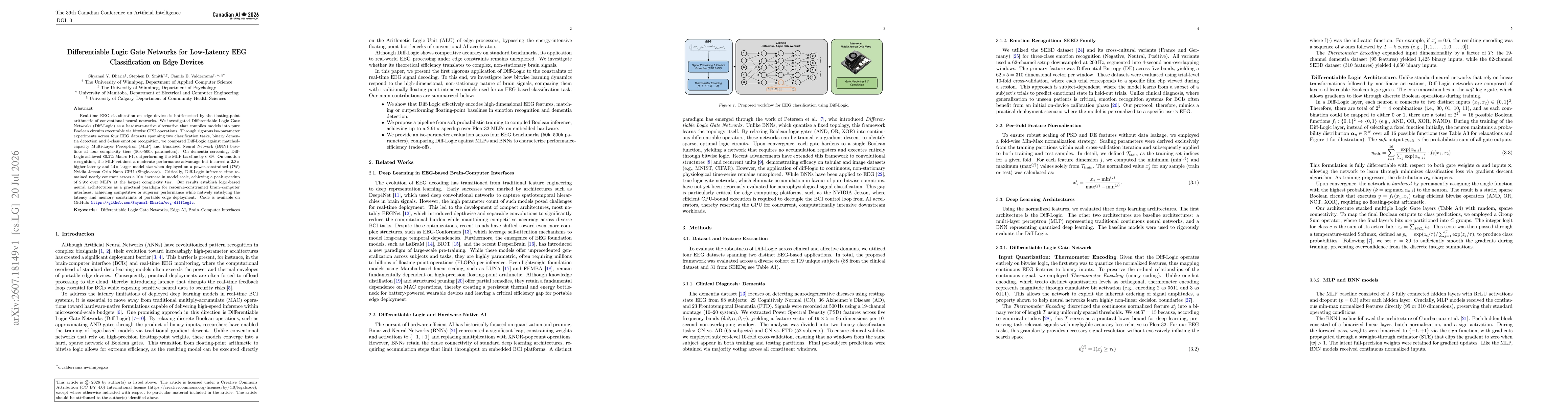 Thumbnail for Differentiable Logic Gate Networks for Low-Latency EEG Classification on Edge Devices